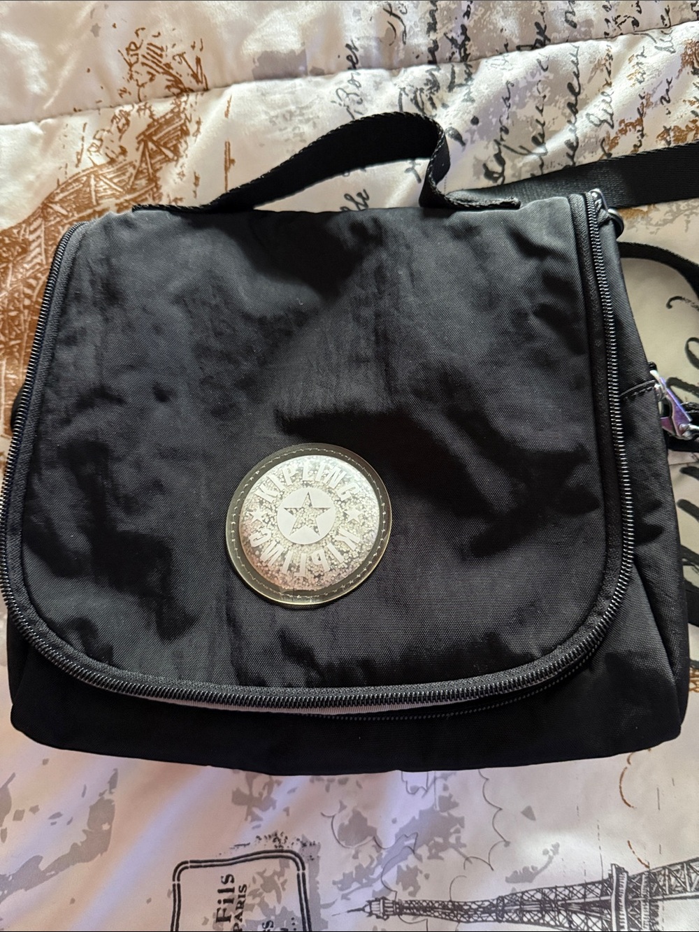 Kipling Lunch Bag with Silver Logo Accent